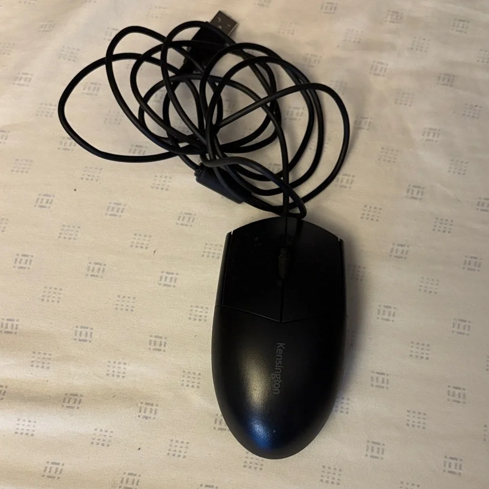 Black Wired USB Computer Mouse